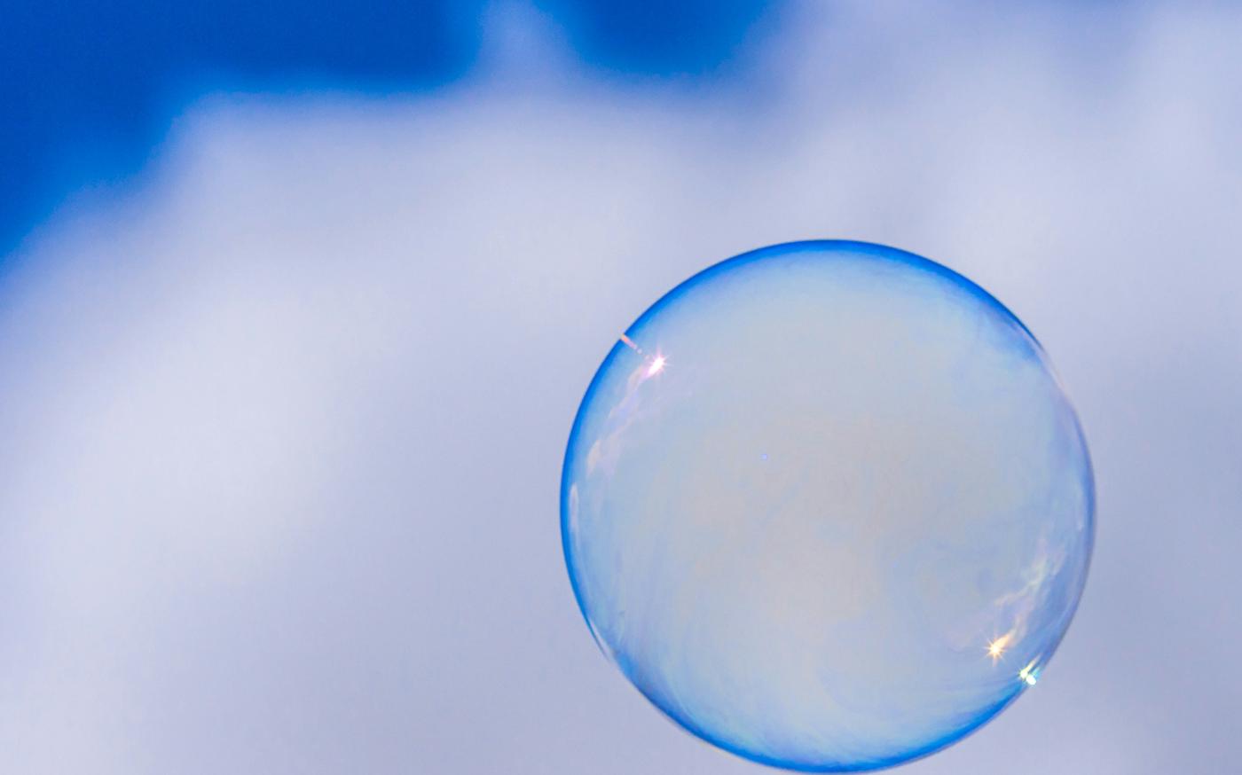 blue bubble by Zdeněk Macháček courtesy of Unsplash.