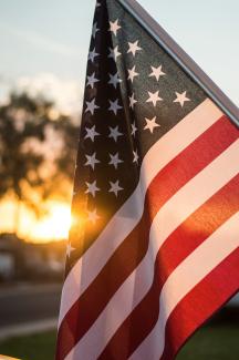 selective focus photo of U.S.A. flag by Andrew Ruiz courtesy of Unsplash.